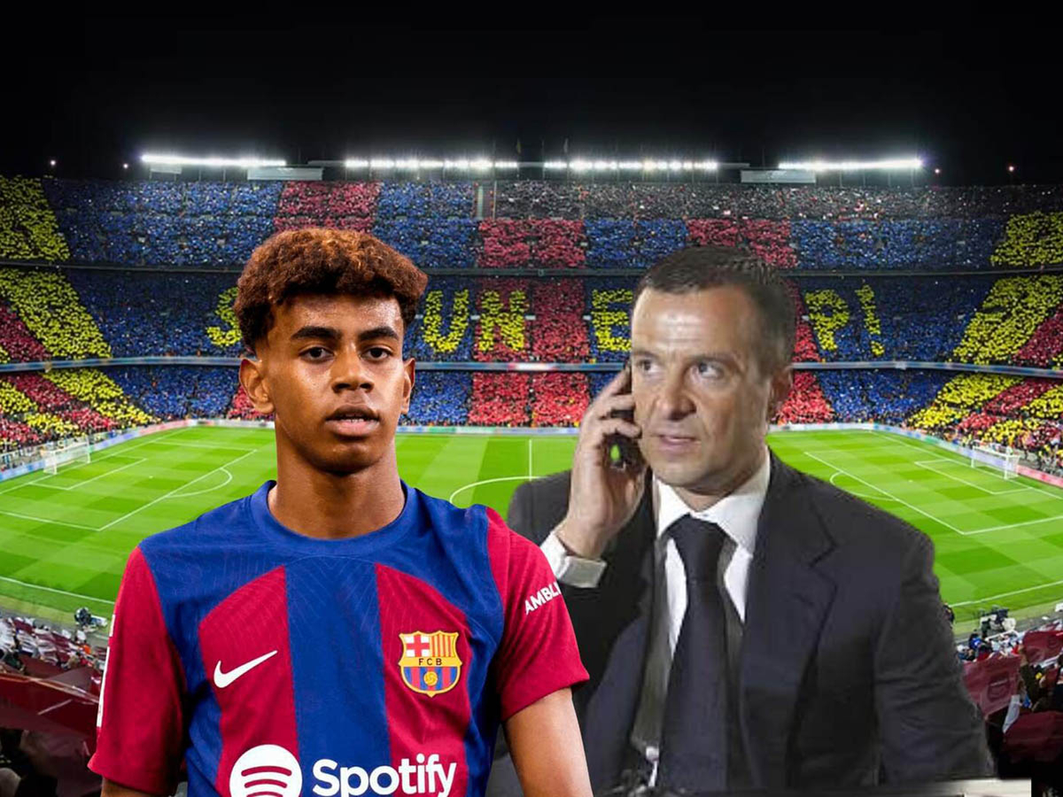 Barca cẩn thận, siêu cò Jorge Mendes đang làm hư Yamal